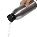 Umweltfreundliche Flasche mit 360°-Trinkerlebnis 600 ml Avira Alok farbe silber sechste Ansicht