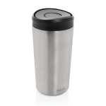Nachhaltiger Thermobecher „Take Away“ mit Klickdeckel 400 ml farbe silber