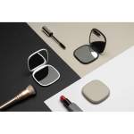 Spiegel aus recyceltem Kunststoff mit Standard- und Vergrößerungsseite farbe schwarz Lifestyle-Bild 2