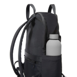 Erweiterbarer Rucksack aus recyceltem Gewebe mit Duo-Zipper 16” farbe schwarz Ansicht 15