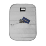 Erweiterbarer Rucksack aus recyceltem Gewebe mit Duo-Zipper 16” farbe schwarz