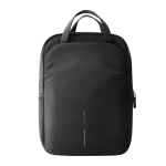Erweiterbarer Rucksack aus recyceltem Gewebe mit Duo-Zipper 16” farbe schwarz zweite Ansicht