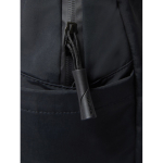Erweiterbarer Rucksack aus recyceltem Gewebe mit Duo-Zipper 16” farbe schwarz