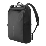 Wasserdichter Urban-Rucksack 16” + Fahrradhalterung & Diebstahlschutz farbe schwarz achte Ansicht