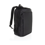 Ultraschlanker Rucksack aus RPET mit erweiterbarem Design 15,6” farbe schwarz