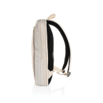 Ultraschlanker Rucksack aus RPET mit erweiterbarem Design 15,6” farbe beige sechste Ansicht