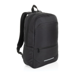 Business-Rucksack 15,6” aus recyceltem Polyester mit Fächern farbe schwarz