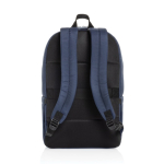 Business-Rucksack 15,6” aus recyceltem Polyester mit Fächern farbe marineblau vierte Ansicht