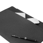Laptop-Hülle aus recyceltem Material mit 4 cm Neigungsständer 14” farbe schwarz achte Ansicht