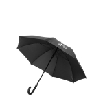 Premium-Regenschirm aus RPET mit automatischer Öffnung Ø130 Swiss Peak farbe schwarz Ansicht mit Druckbereich
