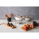Käsefondue-Set aus Keramik mit Kerzenheizung 750 ml Boska farbe weiß