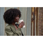 Thermobecher aus recyceltem Stahl mit 360°-Deckel 354 ml Topl To Go farbe weiß Lifestyle-Bild 3