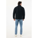 Herrenjacke aus recyceltem Polyester, Casual Fit 70 g/m² IQONIQ Maiko farbe schwarz vierte Ansicht mit Modell