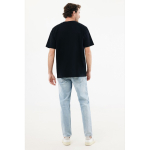 Unisex-T-Shirt aus recycelter Baumwolle, 220 g/m² IQONIQ Nikko farbe schwarz