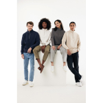 Halbzip-Pullover aus recycelter Baumwolle, IQONIQ Elgon farbe marineblau