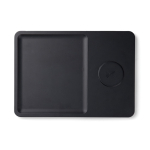 Nachhaltiges kabelloses Desktop-Ladegerät mit Organizer-Ablage farbe schwarz