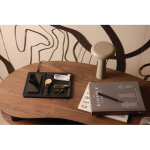 Nachhaltiges kabelloses Desktop-Ladegerät mit Organizer-Ablage farbe schwarz