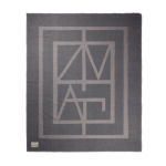 Decke aus recyceltem Polyester, weich & warm, 260 g/m² farbe grau zweite Ansicht