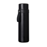 Thermos aus recyceltem Edelstahl mit Tragegriff 750 ml farbe schwarz