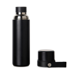 Thermos aus recyceltem Edelstahl mit Tragegriff 750 ml farbe schwarz dritte Ansicht