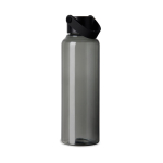 RPET-Flasche 550 ml mit Stahldeckel, Henkel & minimalistischem Design farbe schwarz dritte Ansicht