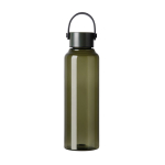RPET-Flasche 550 ml mit Stahldeckel, Henkel & minimalistischem Design farbe grün