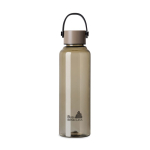 RPET-Flasche 550 ml mit Stahldeckel, Henkel & minimalistischem Design farbe elfenbeinfarben Ansicht mit Logo