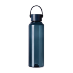 RPET-Flasche 550 ml mit Stahldeckel, Henkel & minimalistischem Design farbe marineblau
