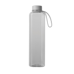 RPET-Flasche 550 ml mit modernem Design & auslaufsicherem Deckel farbe transparent