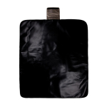 Picknickdecke aus recyceltem Polyester mit wasserdichtem Fleece-Futter farbe schwarz dritte Ansicht
