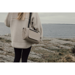 Picknickdecke aus recyceltem Polyester mit wasserdichtem Fleece-Futter farbe elfenbeinfarben Lifestyle-Bild 3