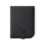 Faltbares Kissen aus recyceltem Material mit Druckverschluss farbe schwarz