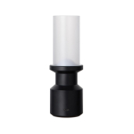 Tischlampe aus recyceltem Material, tragbar, mit Akku und Dimmer farbe schwarz dritte Ansicht