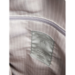 Recycelter Rucksack mit Fronttasche und hinterem Reisegurt 16” farbe grün sechste Ansicht