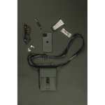 Umhängetasche urban aus recyceltem Material mit leichtem Design farbe grün Lifestyle-Bild