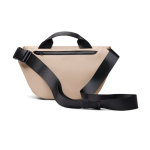 Urbane Umhängetasche aus recyceltem Material mit verstellbarem Gurt farbe elfenbeinfarben zweite Ansicht