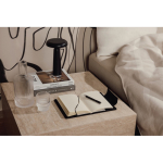 Notizbuch A5 aus recyceltem Leder mit elegantem Design & liniert farbe schwarz