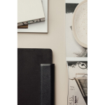 Notizbuch A5 aus recyceltem Leder mit elegantem Design & liniert farbe schwarz