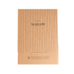 Notizbuch A5 aus recyceltem Leder mit elegantem Design & liniert farbe schwarz Ansicht mit Box