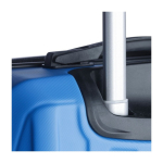 Hartschalentrolley mit 8 Drehrollen und Plakette zur Personalisierung drittes Detailbild