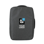 Reiserucksack mit mehreren Fächern inklusive Laptopfach bis 15'' farbe grau Ansicht mit Druckbereich