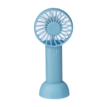 Elektrischer Handventilator mit 3 Stufen & abnehmbarer Basis farbe hellblau erste Ansicht