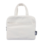 Kühltasche aus recyceltem Polycotton mit Aluminium-Innenfutter farbe beige erste Ansicht