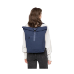 Rolltop-Rucksack aus recyceltem Polycotton für Laptops bis 15'' zweite Ansicht