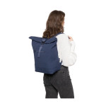 Rolltop-Rucksack aus recyceltem Polycotton für Laptops bis 15'' dritte Ansicht