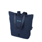 Multifunktionsrucksack rPolycotton mit Griffen & Trageriemen farbe blau Ansicht mit Druckbereich