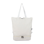 Multifunktionsrucksack rPolycotton mit Griffen & Trageriemen farbe beige erste Ansicht