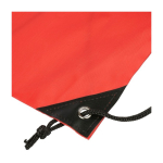 Turnbeutel aus Polyester mit schwarzen Ecken und Kordeln fünfte Ansicht