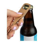 Flaschenöffner aus Kork in Flaschenform mit Kordel zum Aufhängen zweite Ansicht