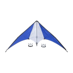 Polyester-Drachen, 160 cm Spannweite, mit zwei Kunststoffgriffen farbe ultramarinblau erste Ansicht